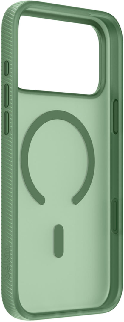 Funda MagSafe para Apple iPhone 17 Pro, Belkin, SheerForce Grip, Verde MSA035hqSE