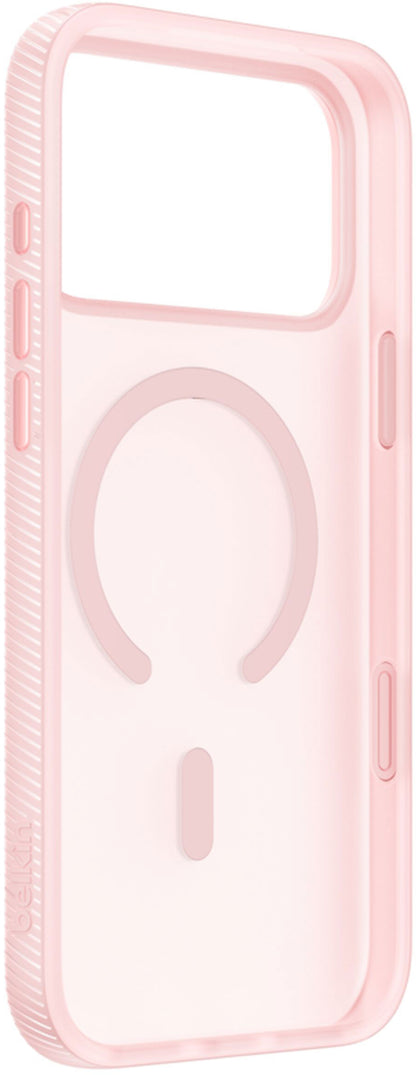 Funda MagSafe para Apple iPhone 17 Pro Max, Belkin, SheerForce Grip, Rosa MSA036hqPK