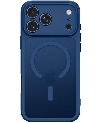 Funda MagSafe para Apple iPhone 18 Pro Max / 17 Pro Max, Tech-Protect, BasicMag, Azul Marino Mate