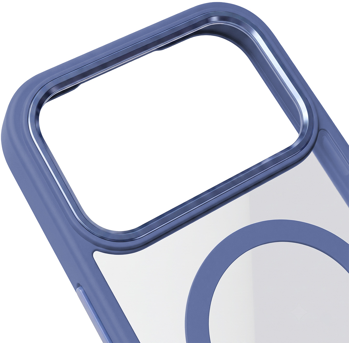 Funda MagSafe para Apple iPhone 18 Pro Max / 17 Pro Max, OEM, Color Clear Mag, Azul