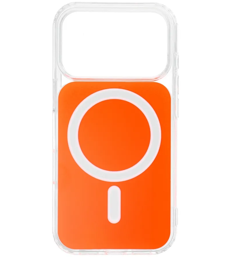 Funda MagSafe para Apple iPhone 17e / 16e, OEM, Clear Fusion Mag Cover, Naranja