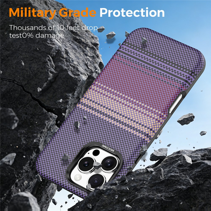 Funda MagSafe para Apple iPhone 16 Pro Max, OEM, Gradient Rainbow, Morado