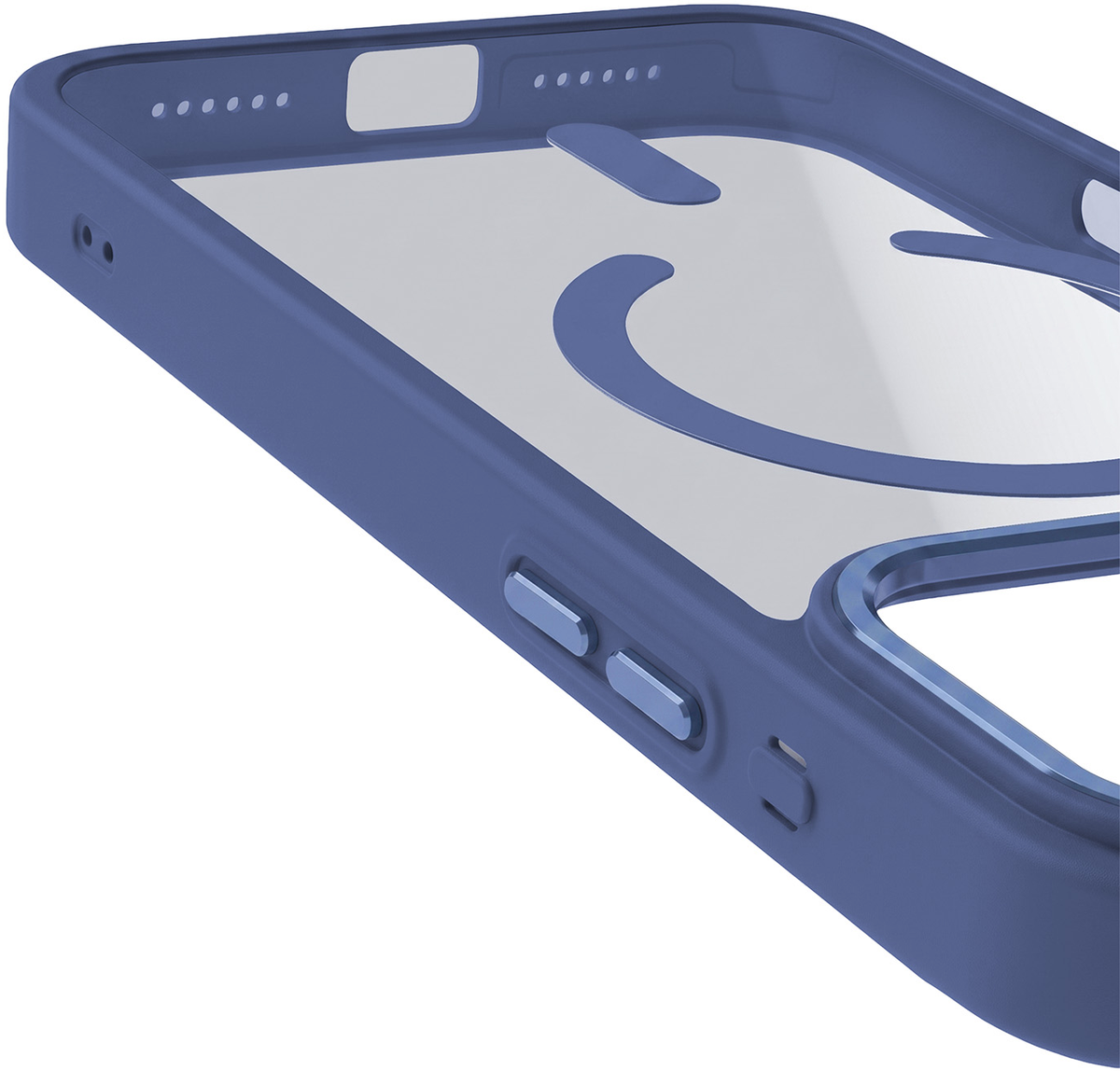 Funda MagSafe para Apple iPhone 18 Pro Max / 17 Pro Max, OEM, Color Clear Mag, Azul