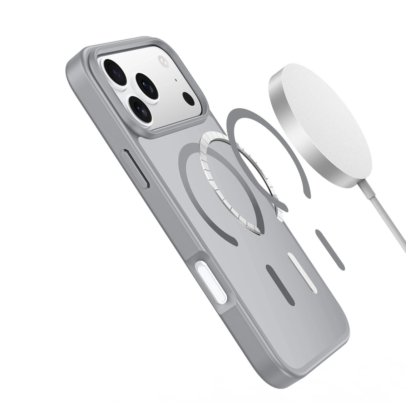 Funda MagSafe para Apple iPhone 17 Pro, DUX DUCIS, Yind, Gris