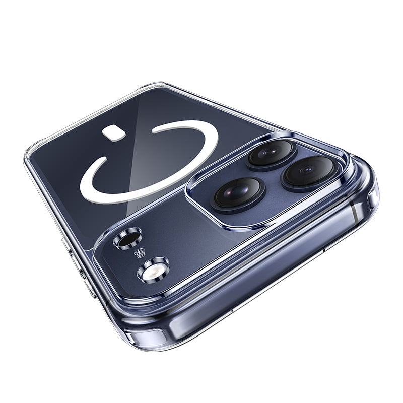 Funda MagSafe para Apple iPhone 17 Pro Max, Borofone, BI5 Ice Shield, Transparente