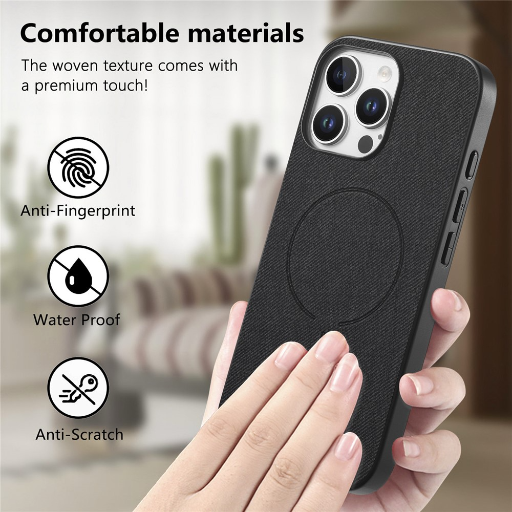 MagSafe Case for Apple iPhone 16 Pro Max, OEM, Cloth, Black