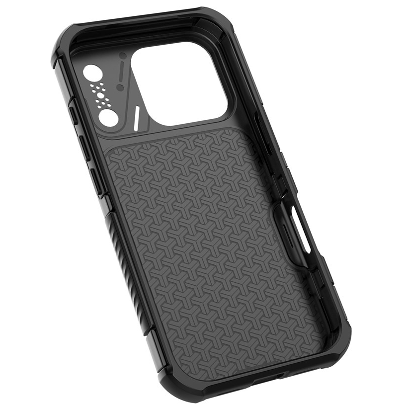 Funda MagSafe para Apple iPhone 18 Pro / 17 Pro, OEM, Protección de Carbono y Esquinas, Negra