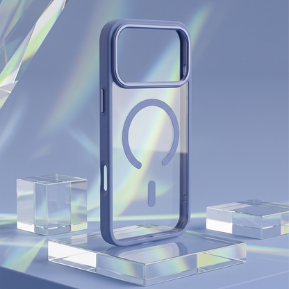 Funda MagSafe para Apple iPhone 18 Pro Max / 17 Pro Max, OEM, Color Clear Mag, Azul