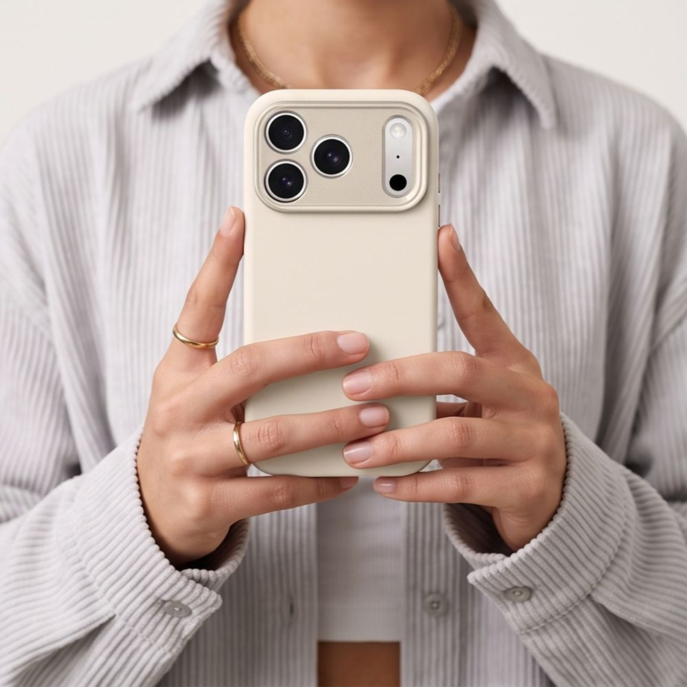 Funda MagSafe para Apple iPhone 18 Pro / 17 Pro, Tech-Protect, Uniq CC, Beige