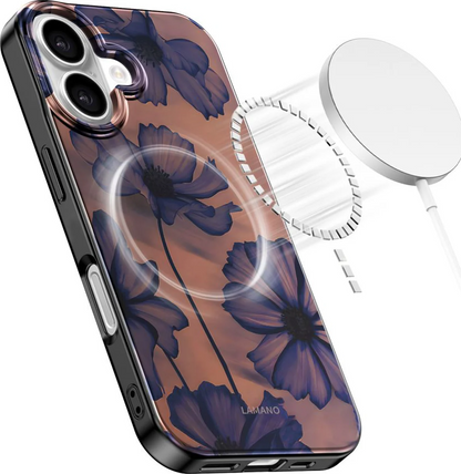 Funda MagSafe para Apple iPhone 16, Tech-Protect, Lamano Velvet Night, Negra