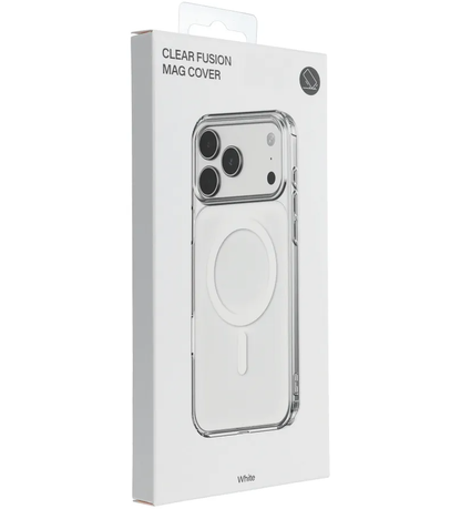 Funda MagSafe para Apple iPhone 17e / 16e, OEM, Clear Fusion Mag Cover, Blanca