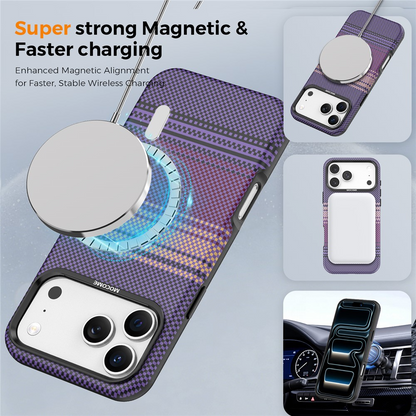 Funda MagSafe para Apple iPhone 17 Pro, OEM, Gradient Rainbow, Morado