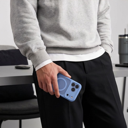 Funda MagSafe para Apple iPhone 18 Pro / 17 Pro, Tech-Protect, BasicMag, Azul Mate