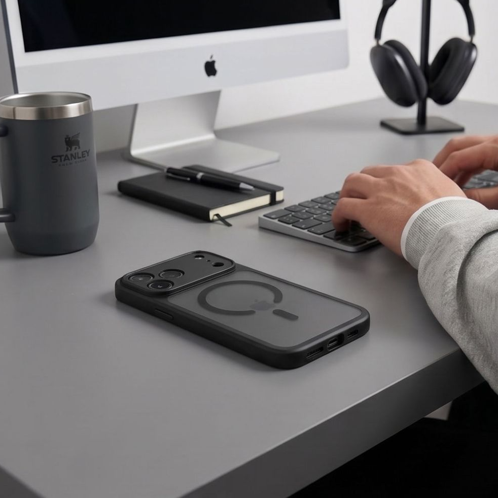 Funda MagSafe para Apple iPhone 18 Pro / 17 Pro, Tech-Protect, BasicMag, Negra Mate