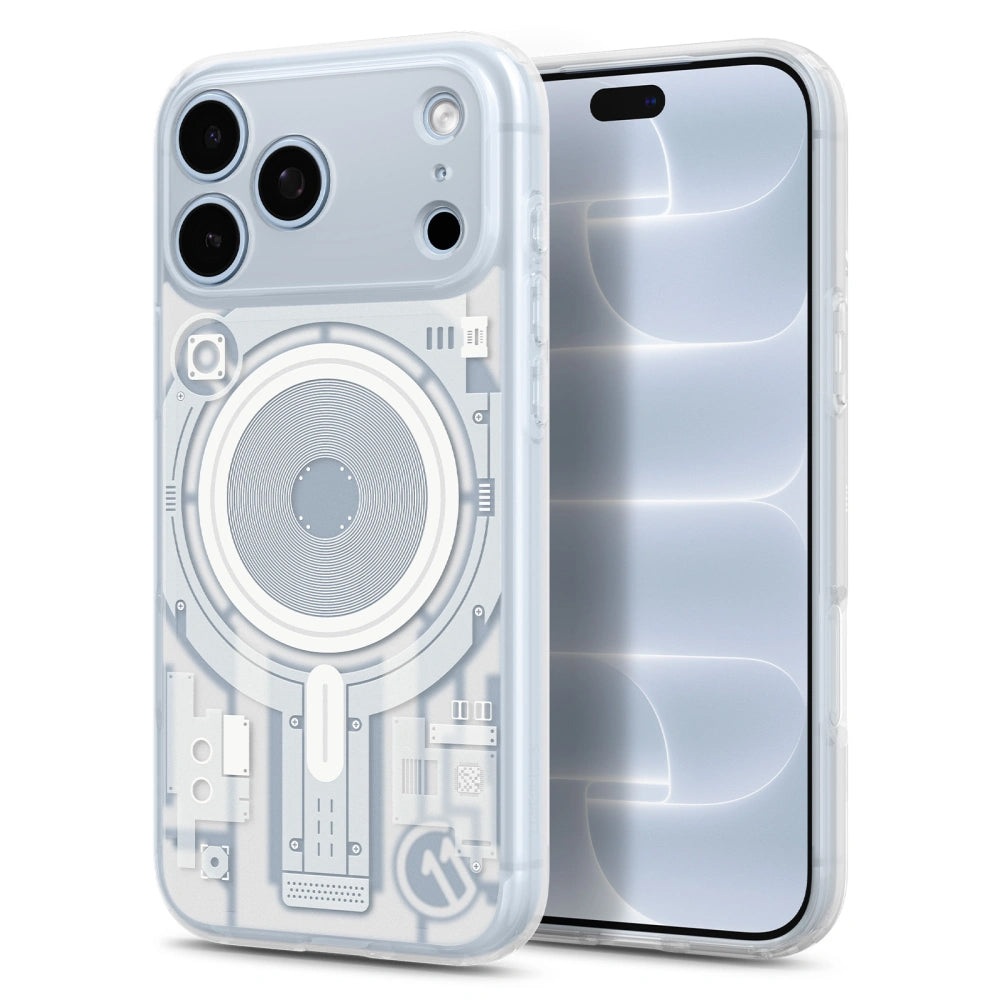 Funda MagSafe para Apple iPhone 18 Pro / 17 Pro, Spigen, C11 Ultra Hybrid MagFit Element, blanca ACS12308