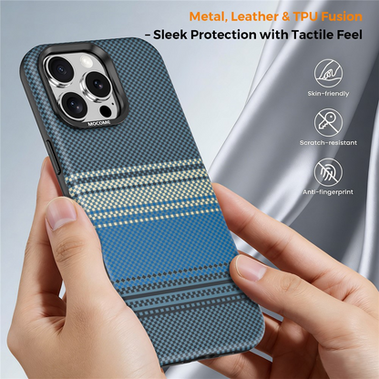 Funda MagSafe para Apple iPhone 16 Pro Max, OEM, Gradient Rainbow, Azul Marino