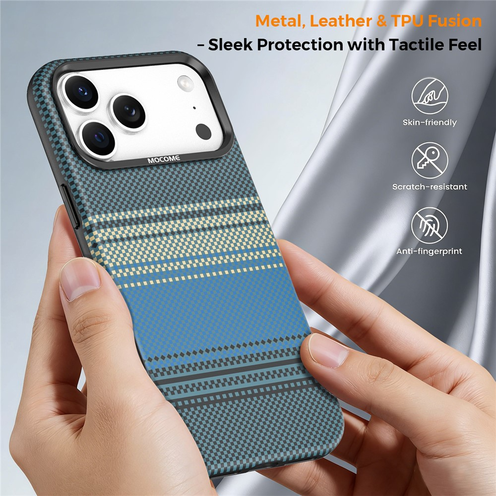 Funda MagSafe para Apple iPhone 17 Pro Max, OEM, Gradient Rainbow, Azul Marino