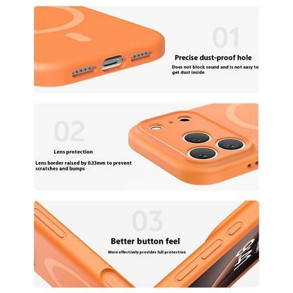 Funda MagSafe para Apple iPhone 17 Pro Max, OEM, Silicona Líquida, Rosa