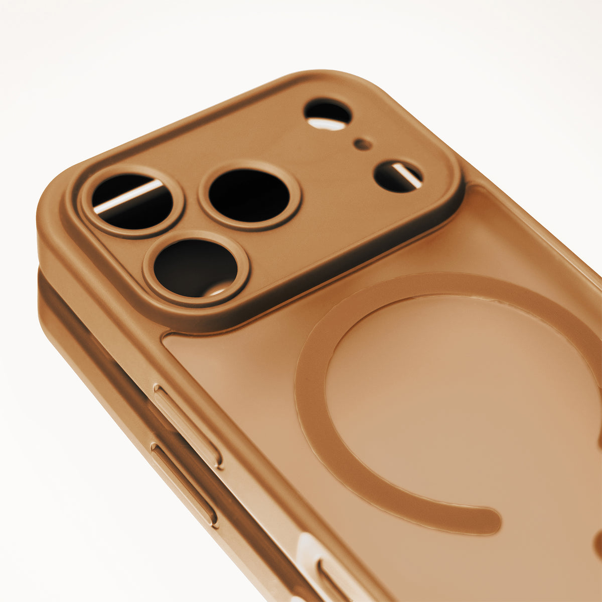 MagSafe Case for Apple iPhone 18 Pro Max / 17 Pro Max, OEM, Mag Matt Big Hole, Brown
