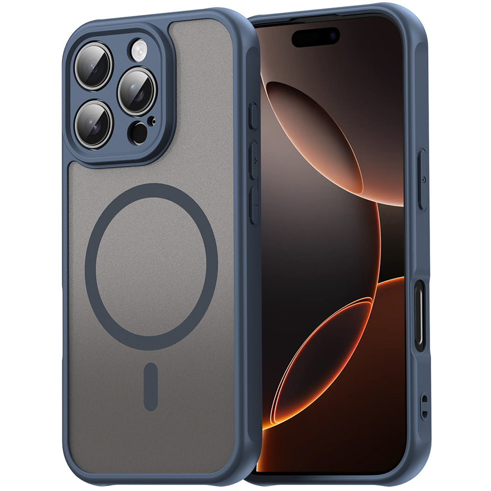 Funda MagSafe para Apple iPhone 11 Pro Max, Techsuit, HaloFrost II, Azul marino