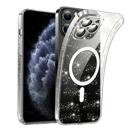 Funda MagSafe para Apple iPhone 11 Pro, Techsuit, SparkleSkin, Transparente