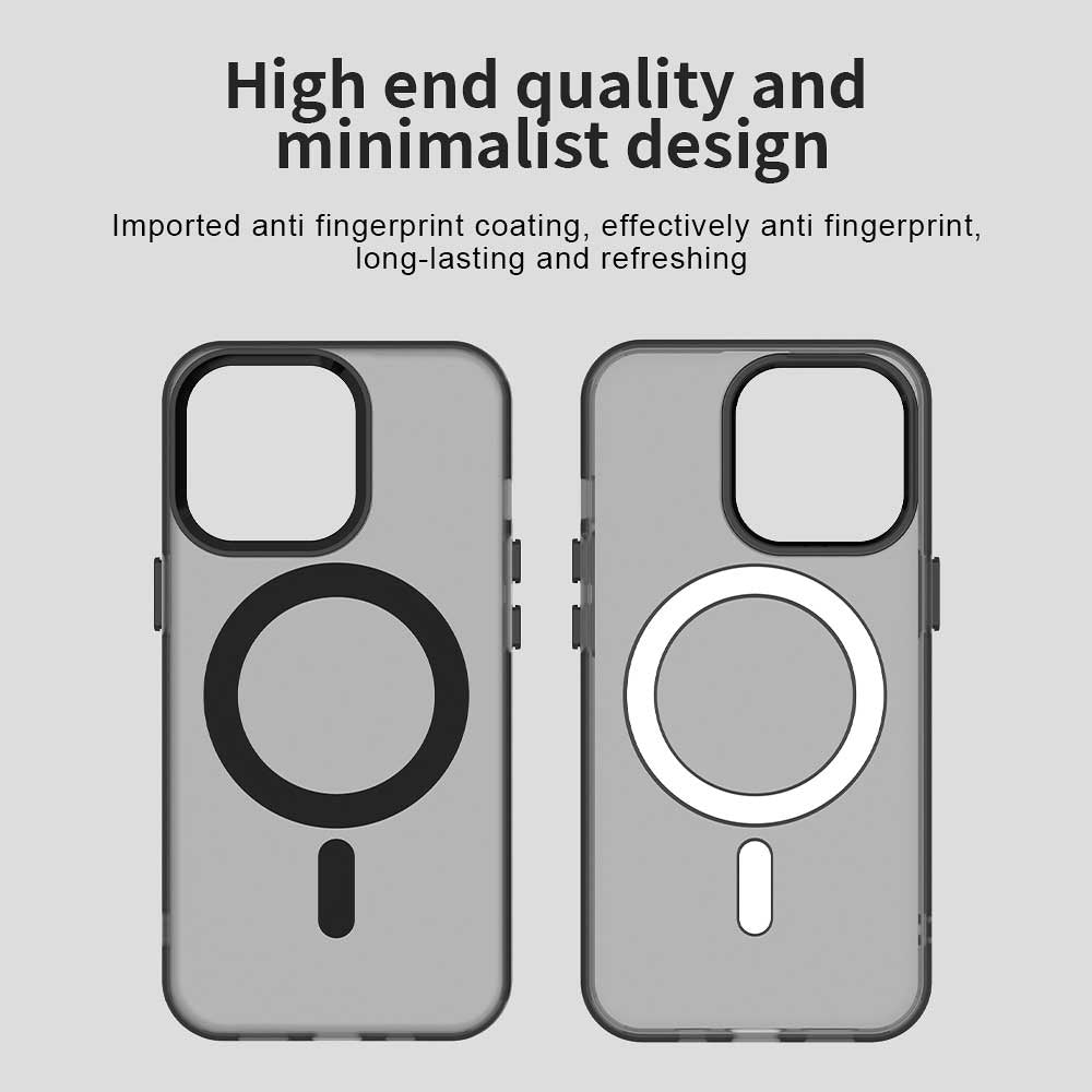 Funda MagSafe para Apple iPhone 12 Pro Max, Techsuit, CandyCase, Negra