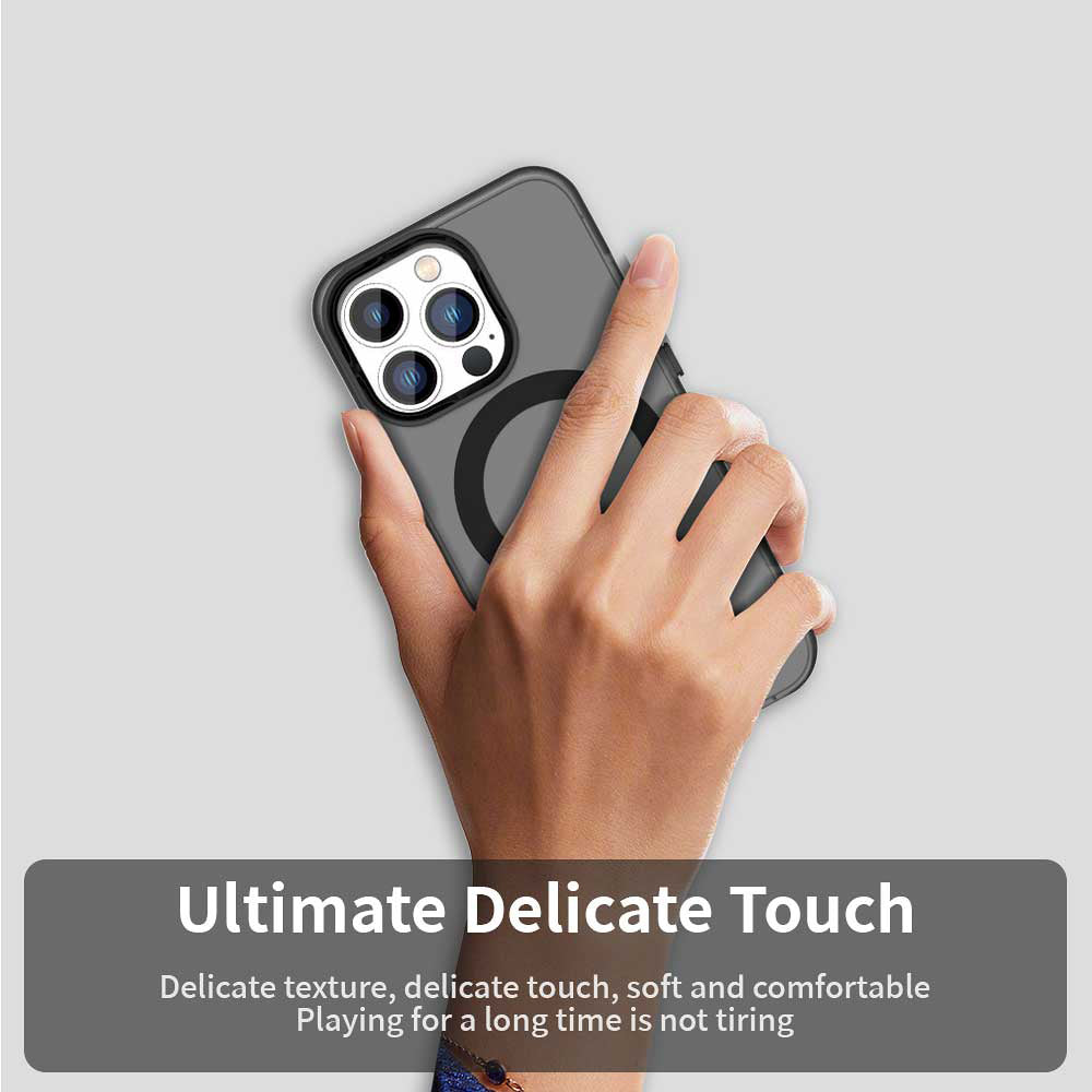 Funda MagSafe para Apple iPhone 12 Pro Max, Techsuit, CandyCase, Negra