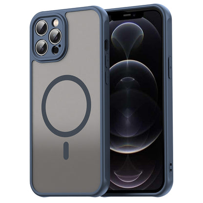 Funda MagSafe para Apple iPhone 12 Pro, Techsuit, HaloFrost II, Azul marino