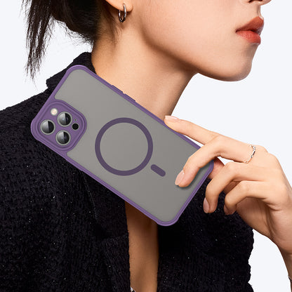 Funda MagSafe para Apple iPhone 12 Pro, Techsuit, HaloFrost II, Morado
