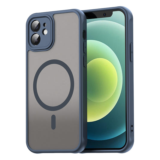Funda MagSafe para Apple iPhone 12, Techsuit, HaloFrost II, Azul marino