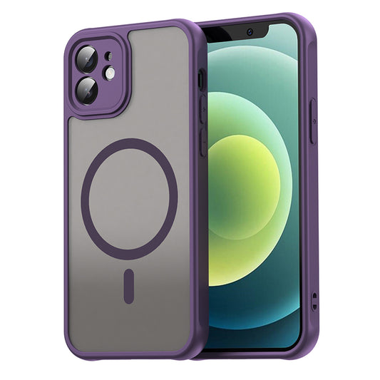 Funda MagSafe para Apple iPhone 12, Techsuit, HaloFrost II, Morado