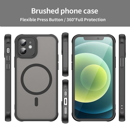 Funda MagSafe para Apple iPhone 12, Techsuit, HaloFrost II, Negra