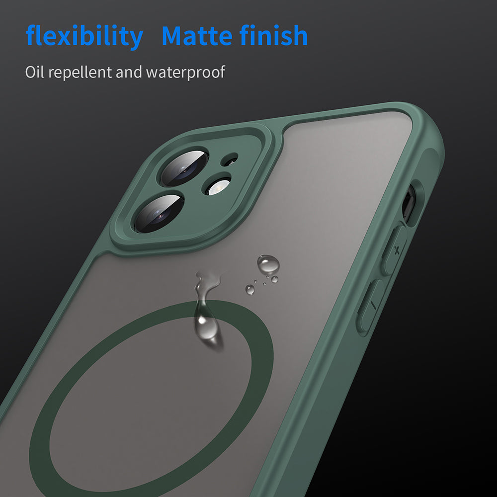 Funda MagSafe para Apple iPhone 12, Techsuit, HaloFrost II, Verde