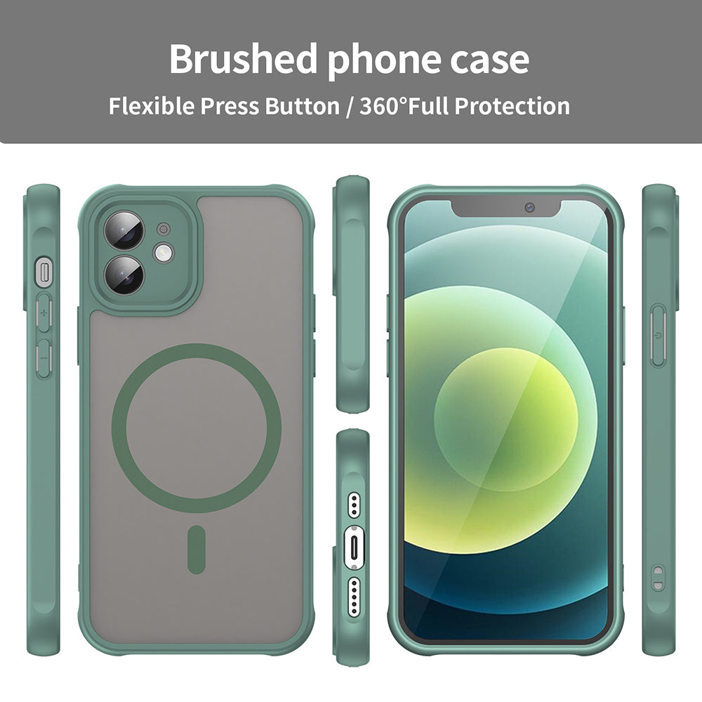 Funda MagSafe para Apple iPhone 12, Techsuit, HaloFrost II, Verde