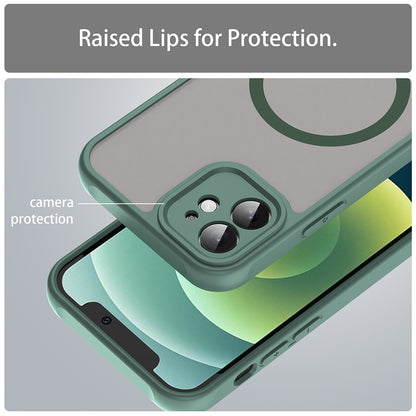 Funda MagSafe para Apple iPhone 12, Techsuit, HaloFrost II, Verde