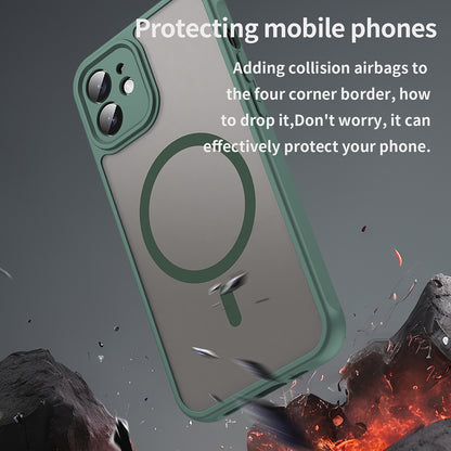 Funda MagSafe para Apple iPhone 12, Techsuit, HaloFrost II, Verde