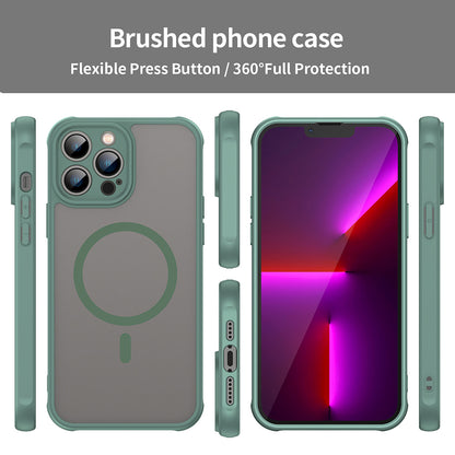 Funda MagSafe para Apple iPhone 13 Pro Max, Techsuit, HaloFrost II, Verde