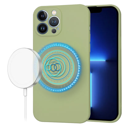 Funda MagSafe para Apple iPhone 13 Pro Max, Techsuit, SoftFlex, Matcha
