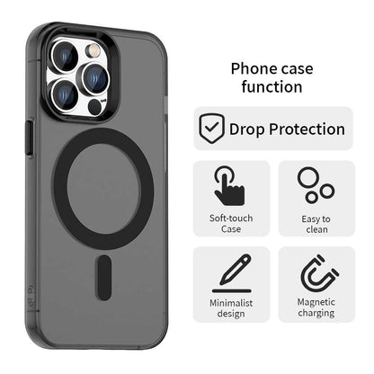 Funda MagSafe para Apple iPhone 13 Pro, Techsuit, CandyCase, Negra