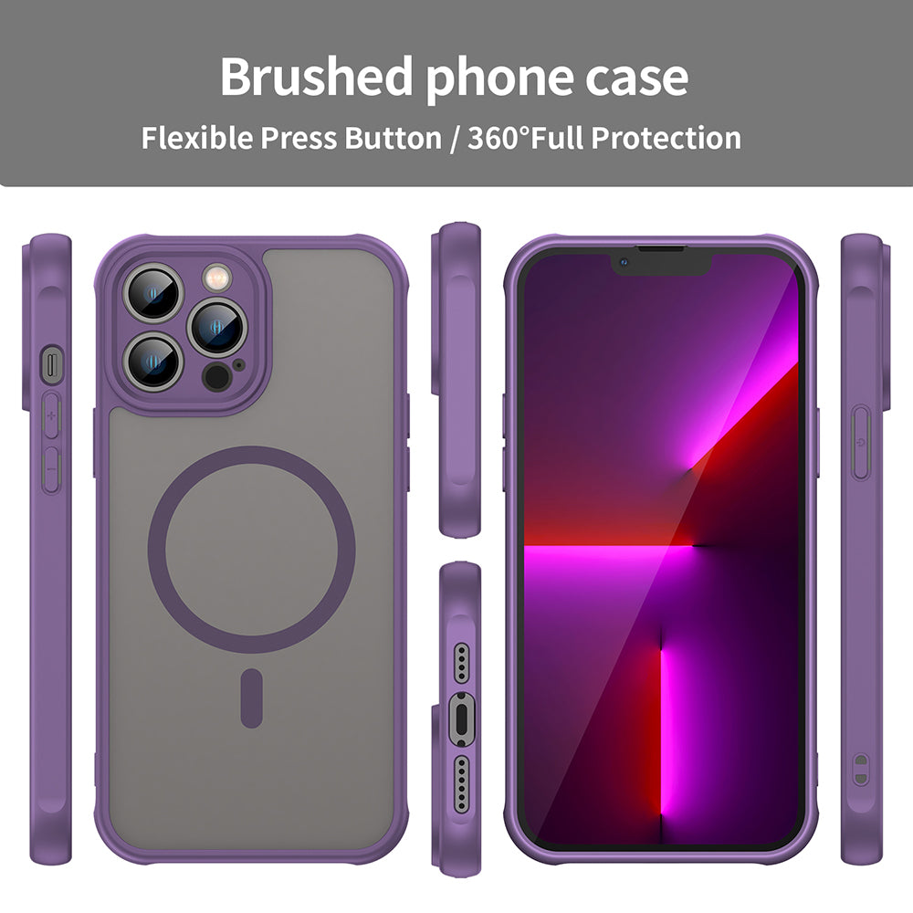 Funda MagSafe para Apple iPhone 13 Pro, Techsuit, HaloFrost II, Morado