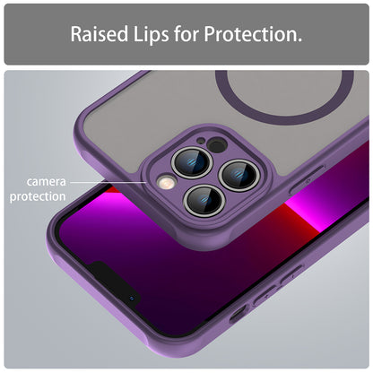 Funda MagSafe para Apple iPhone 13 Pro, Techsuit, HaloFrost II, Morado