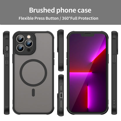 MagSafe Case for Apple iPhone 13 Pro, Techsuit, HaloFrost II, Black