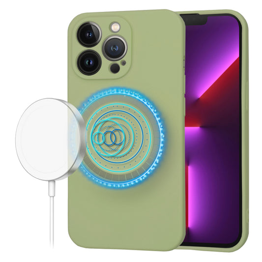 Funda MagSafe para Apple iPhone 13 Pro, Techsuit, SoftFlex, Matcha