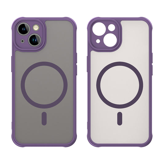 Funda MagSafe para Apple iPhone 13, Techsuit, HaloFrost II, Morado
