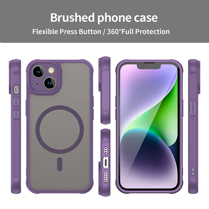 Funda MagSafe para Apple iPhone 13, Techsuit, HaloFrost II, Morado