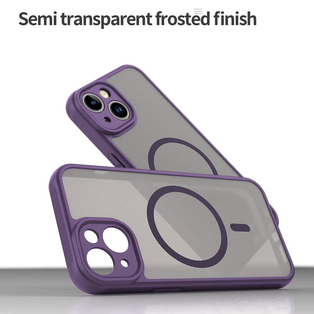 Funda MagSafe para Apple iPhone 13, Techsuit, HaloFrost II, Morado