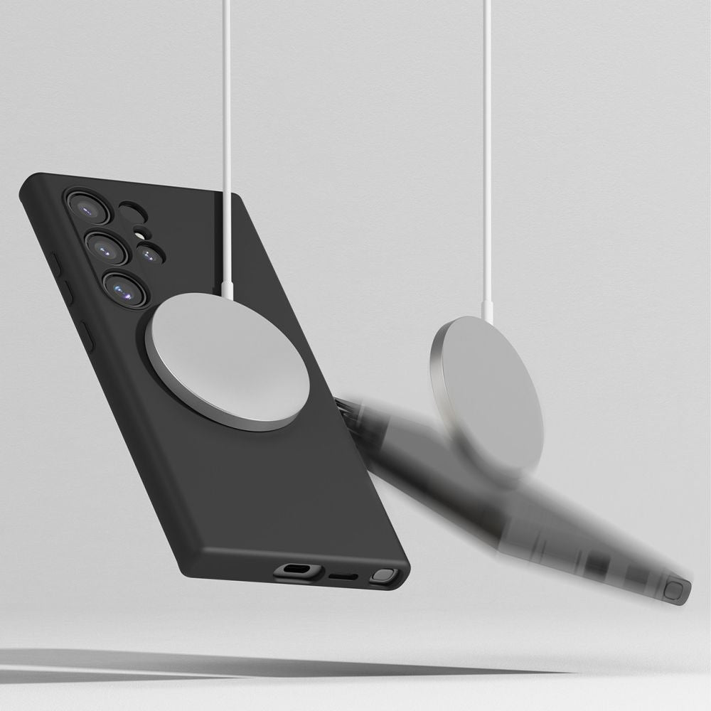 Funda MagSafe para Apple iPhone 13, Techsuit, SoftFlex, Negra