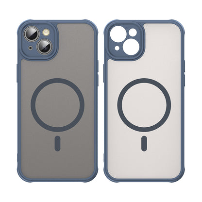 Funda MagSafe para Apple iPhone 14 Plus, Techsuit, HaloFrost II, Azul marino