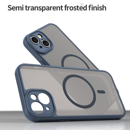 Funda MagSafe para Apple iPhone 14 Plus, Techsuit, HaloFrost II, Azul marino
