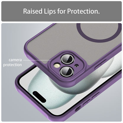 Funda MagSafe para Apple iPhone 14 Plus, Techsuit, HaloFrost II, Morado
